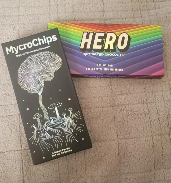 mycrochips chocolate ontop of hero chocolate